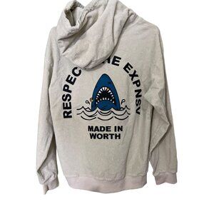 Wild Expensive Clothing Respect The Expnsv Beige Corduroy Hoodie S Beach Boho Gr